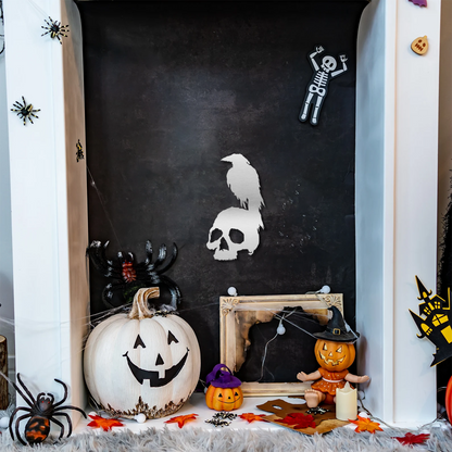 Raven Skull Wall Art