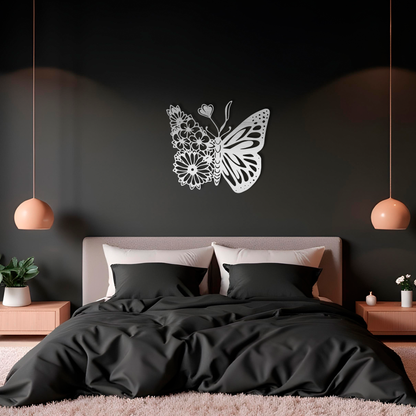 Floral Butterfly Wall Art