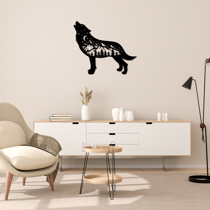 Howling Wolf Wall Art