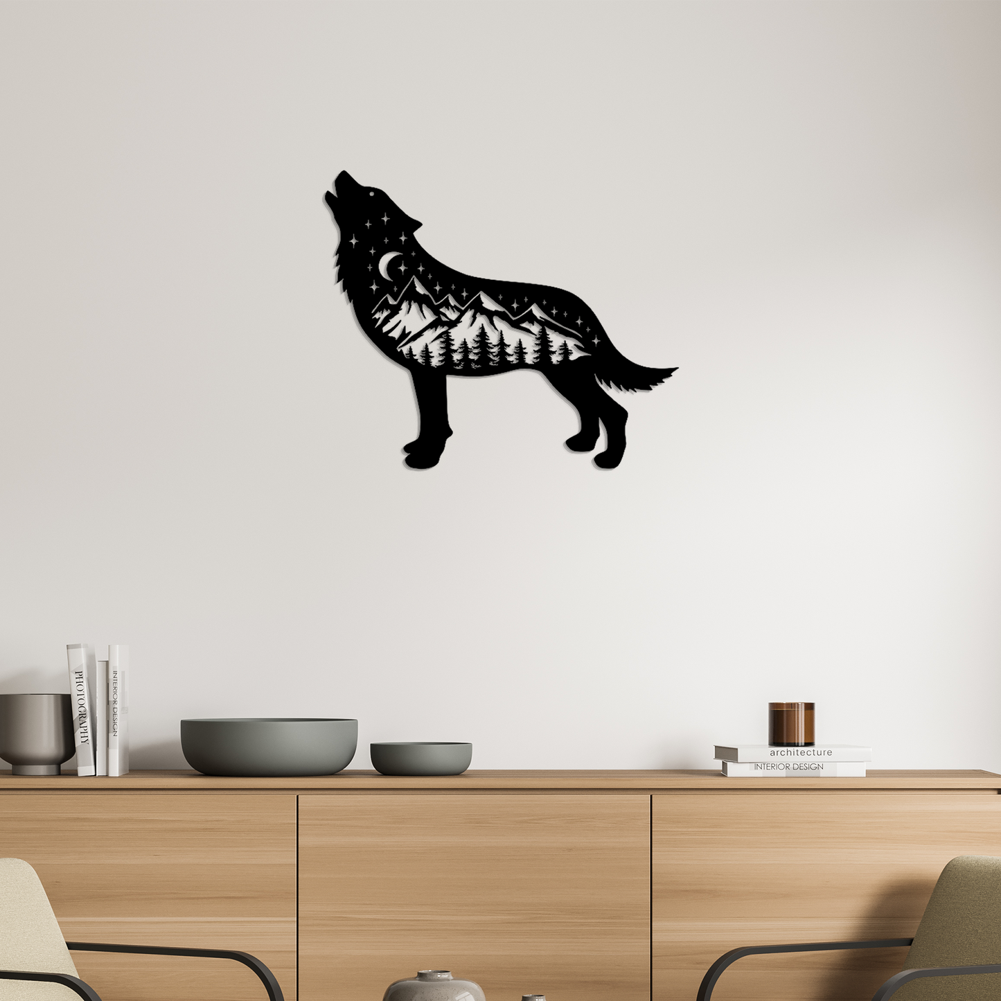 Howling Wolf Wall Art