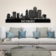 Detroit Skyline Wall Art