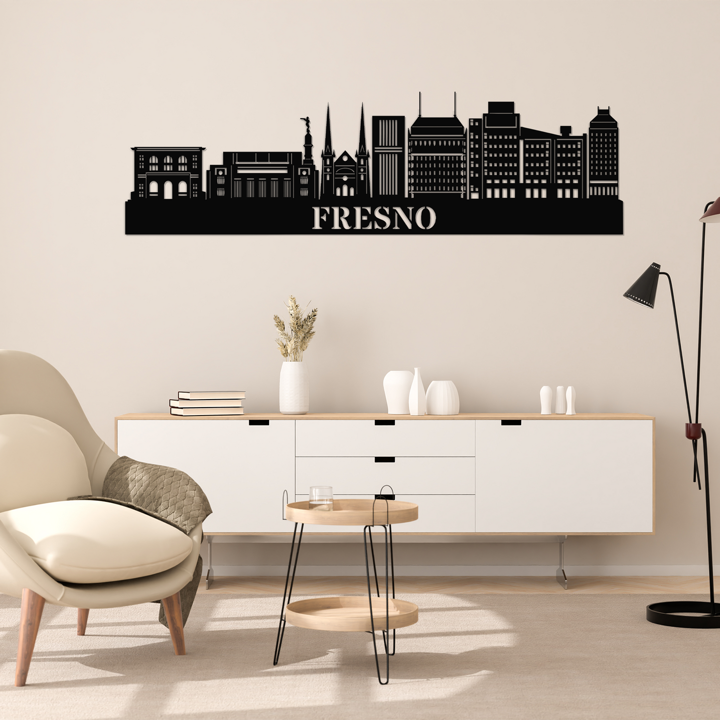 Fresno Skyline  Wall Art