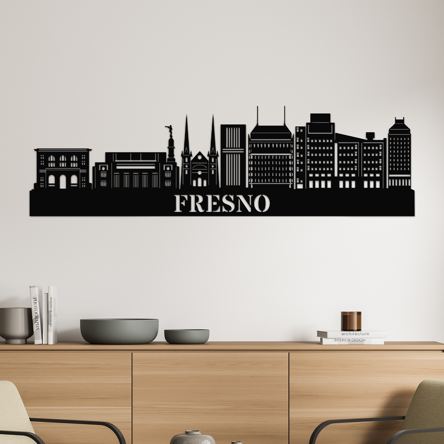 Fresno Skyline  Wall Art