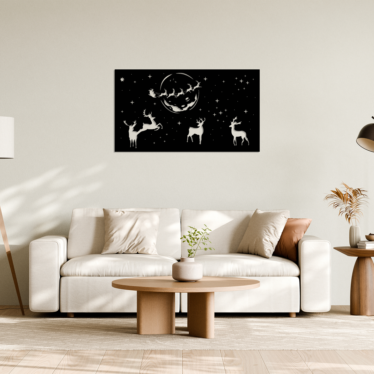 Santa’s Reindeer Wall Art