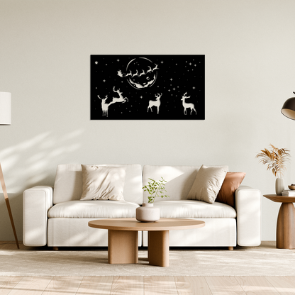 Santa’s Reindeer Wall Art
