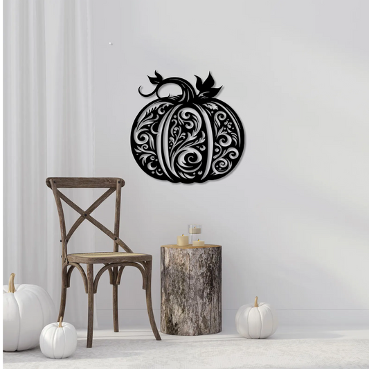 Ornate Pumpkin Wall Art