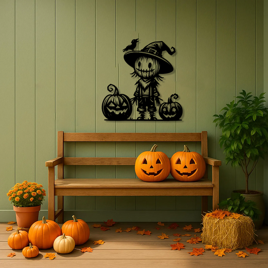 Pumpkin Scarecrow Wall Art