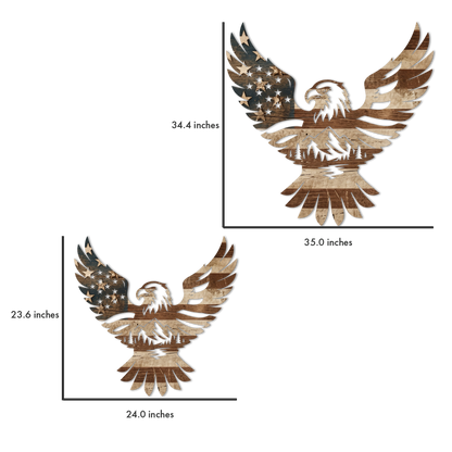American Flag Eagle Printed Wall Art