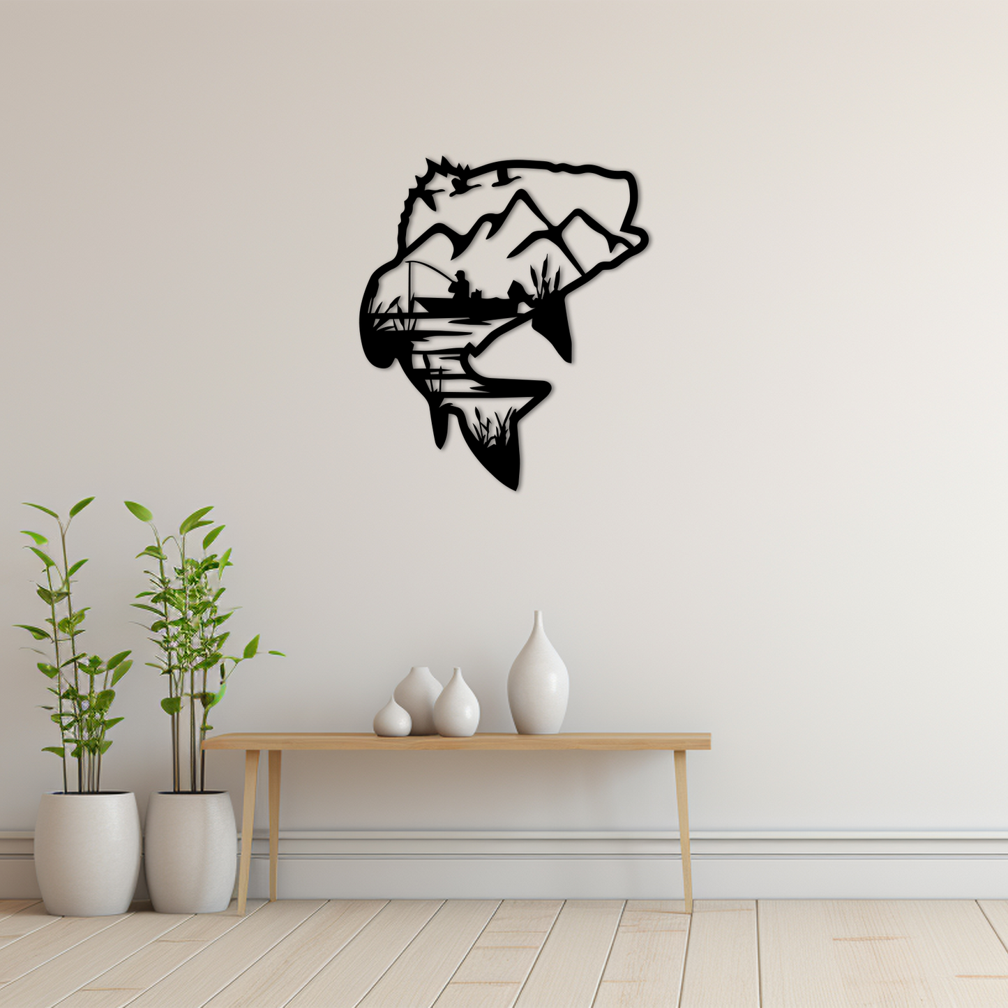 Bass Fishing in the Mountains Wall Art