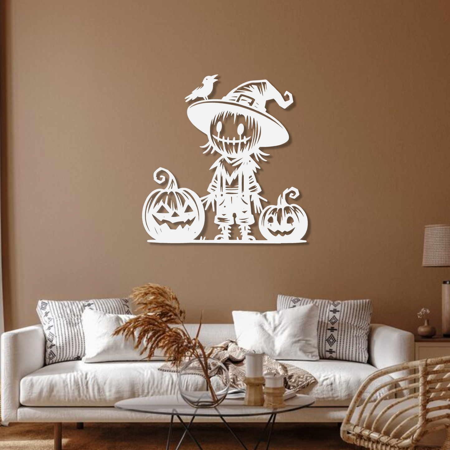 Pumpkin Scarecrow Wall Art