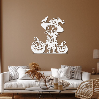 Pumpkin Scarecrow Wall Art
