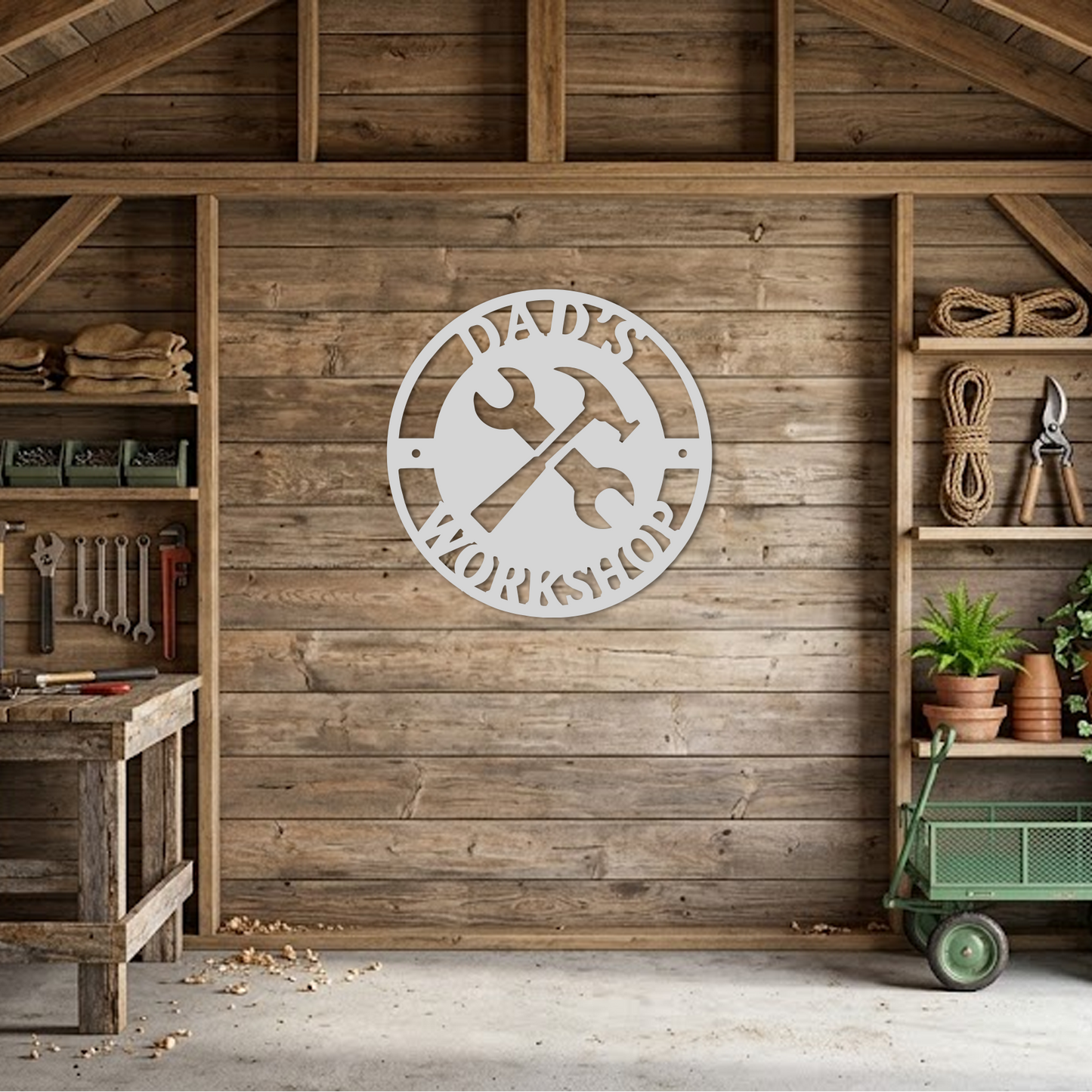 Dad's Workshop Tool Shed Wall Art