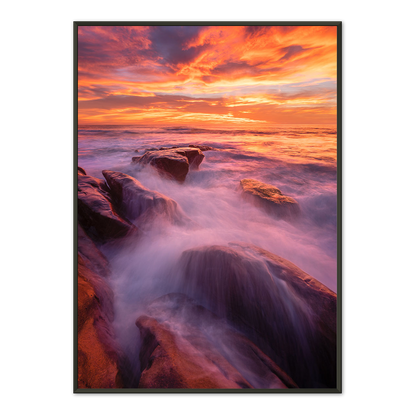 Dusk Flow Framed Print